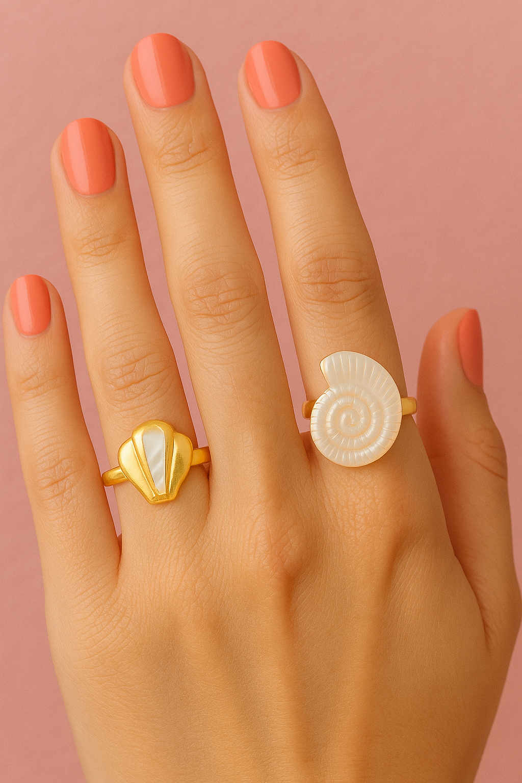 ANILLO CARACOLA BLANCA