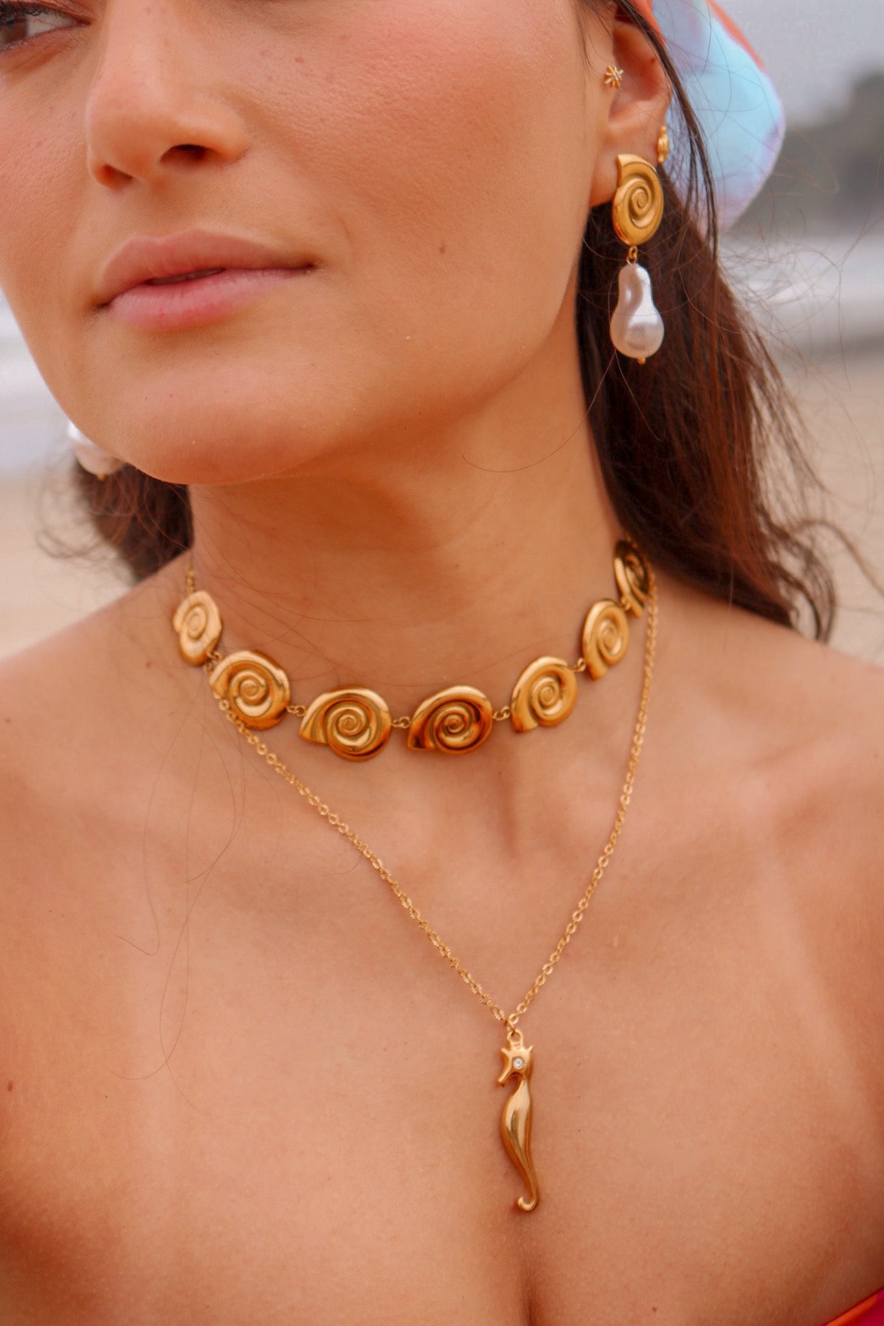 Collar Caracolitas Gold