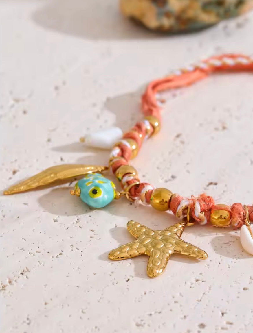 COLLAR ESTRELLA ROSA