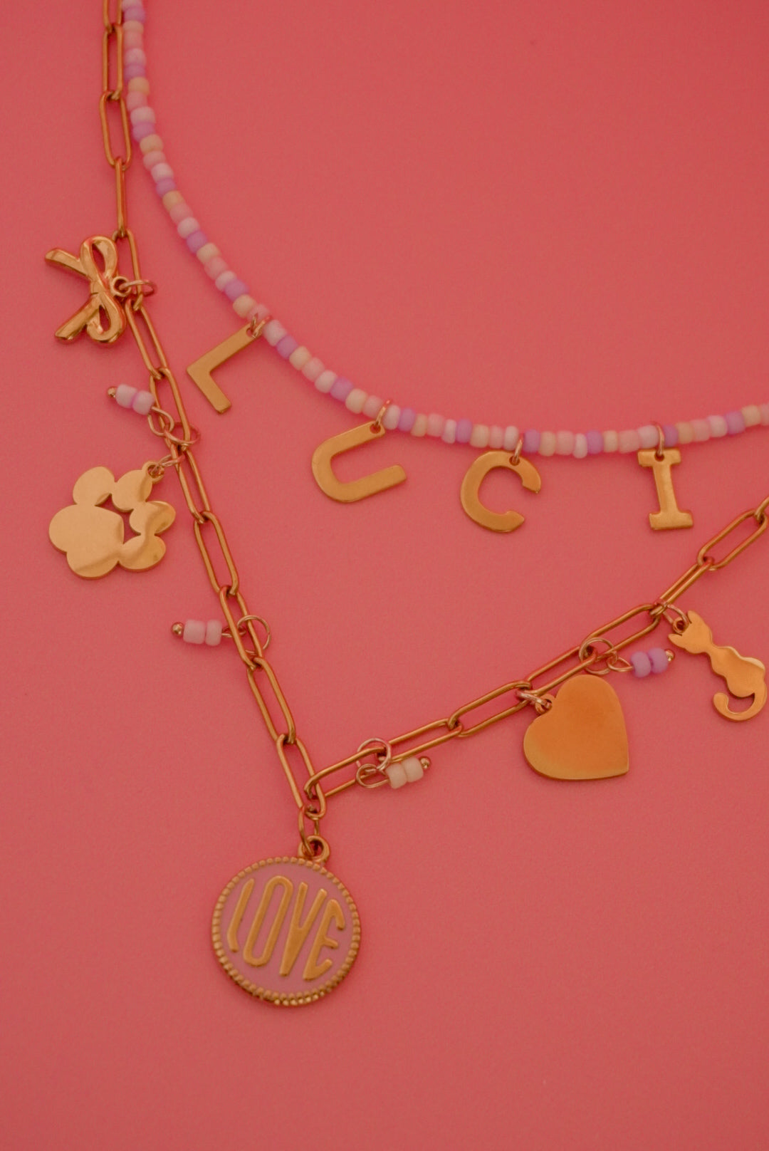 Collar de Charms y Nombre