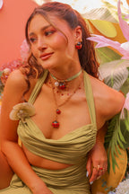 Collar Chinita Cinta verde
