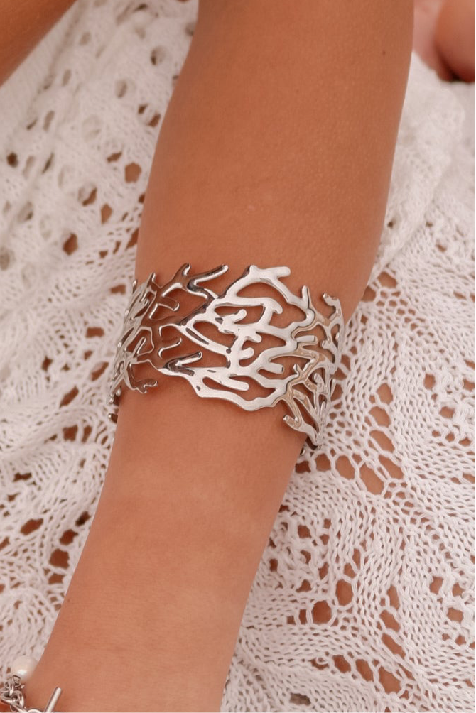 PULSERA CORALES SILVER