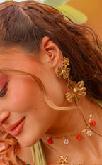 Aros Maxi Doble Flor