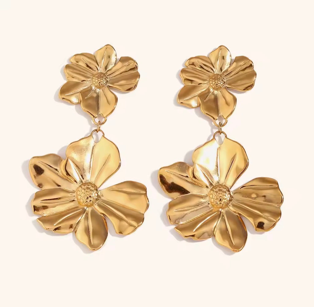 Aros Maxi Doble Flor