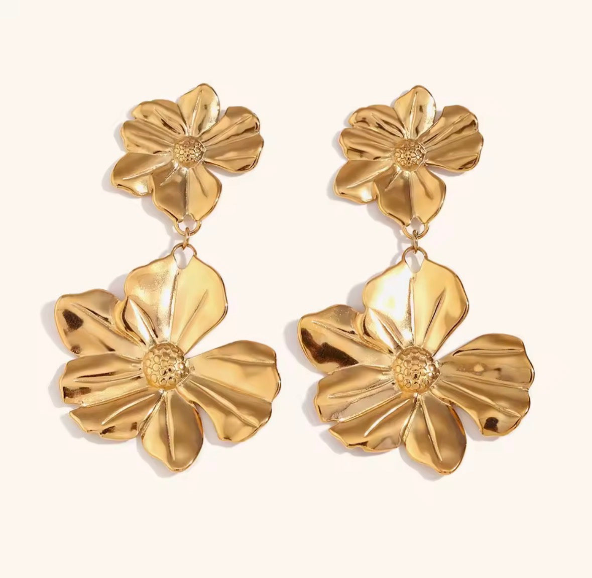 Aros Maxi Doble Flor