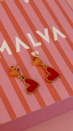 AROS CORAZÓN ROJO