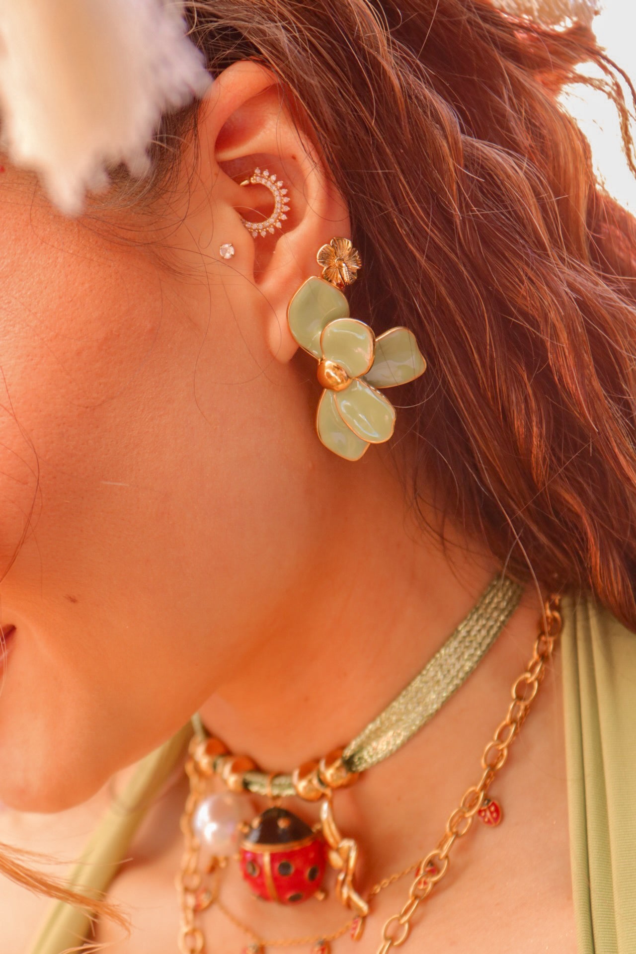 Aros Orquídea Verde