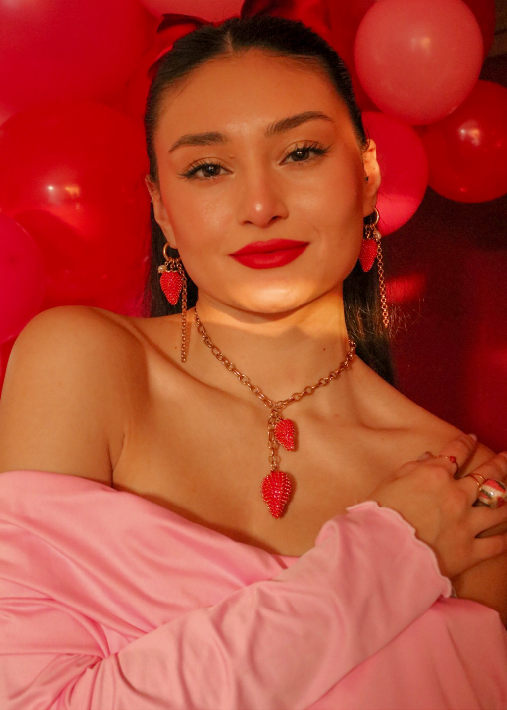 Collar Frutillas