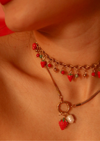 Collar Mini Frutillas