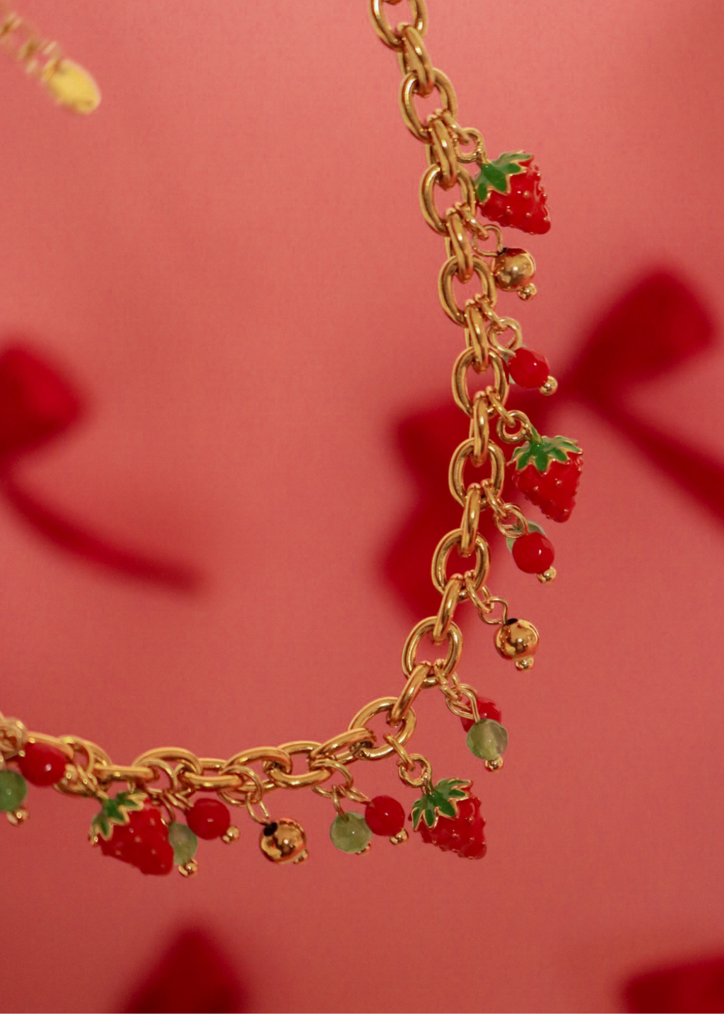 Collar Mini Frutillas