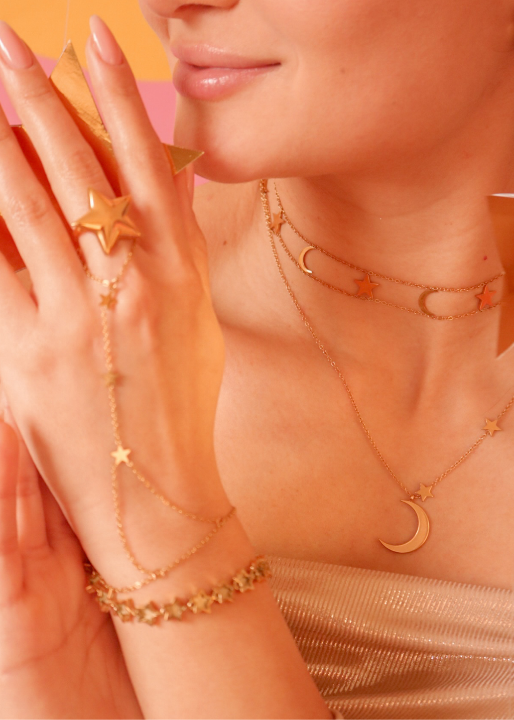 Choker Luna y Estrellas