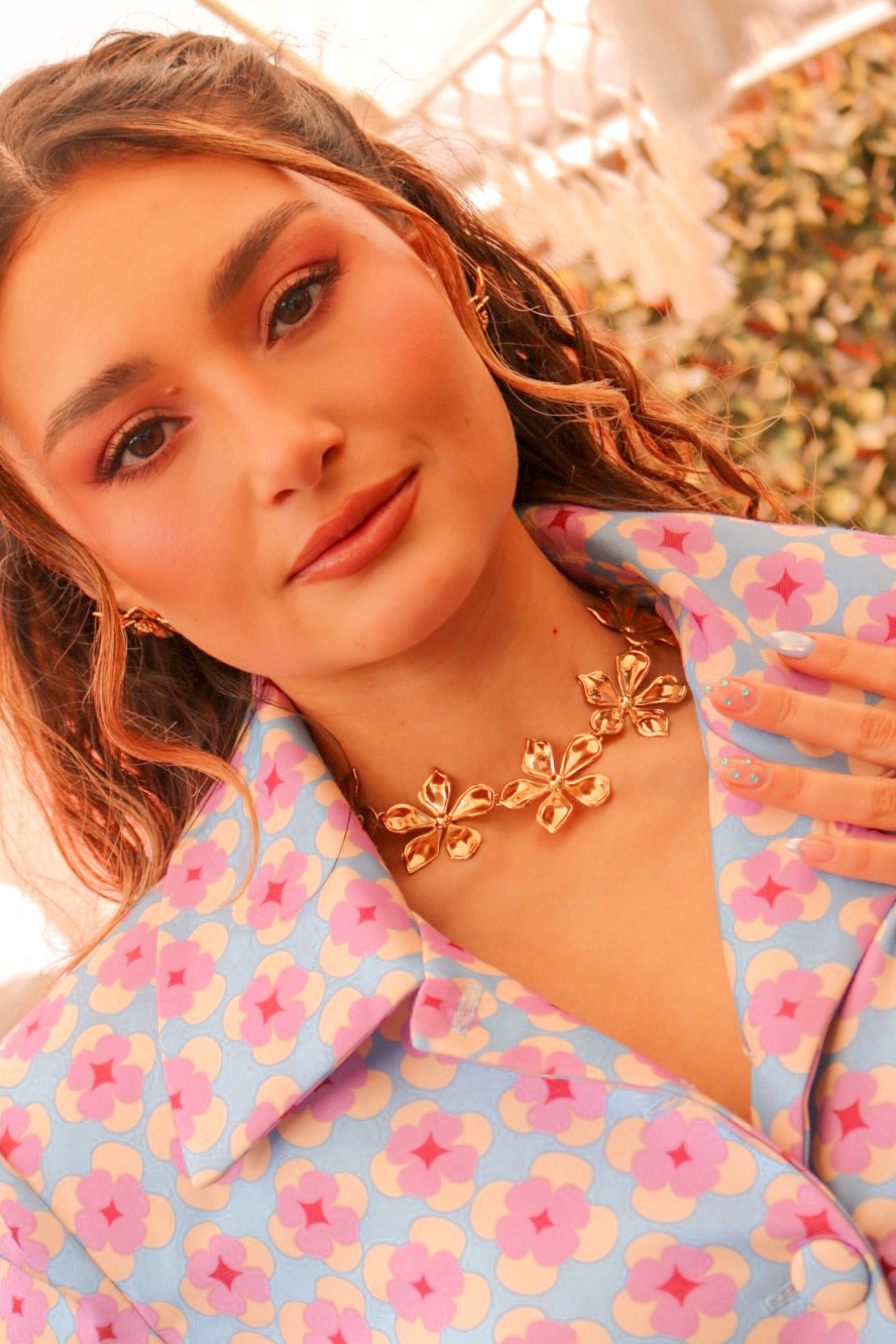 Collar Hibiscos Gold