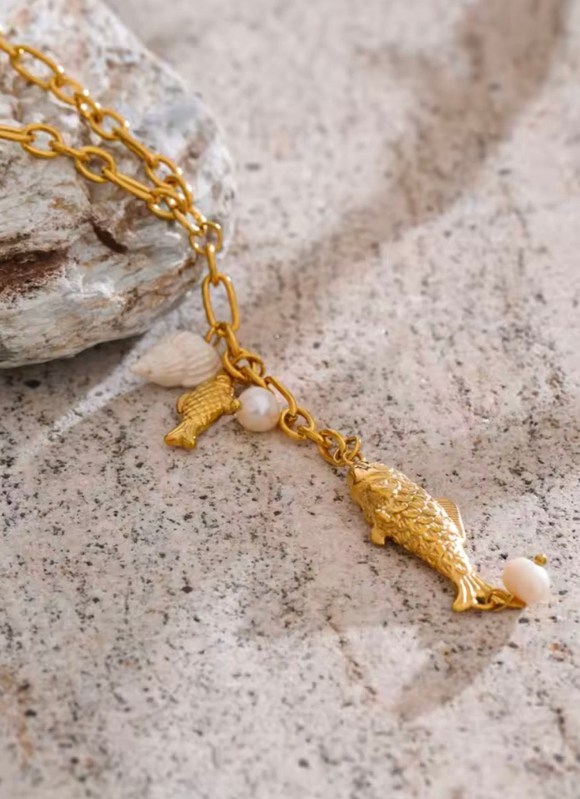 COLLAR LARGO PECESITOS