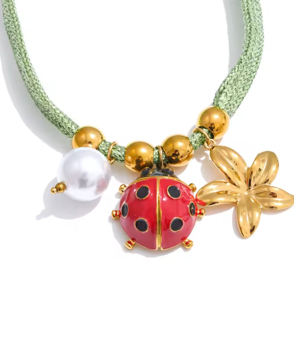 Collar Chinita Cinta verde