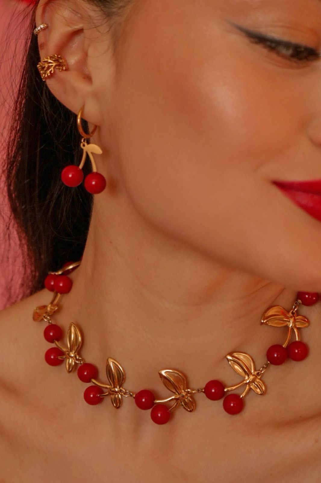 COLLAR MAXI CHERRY POP