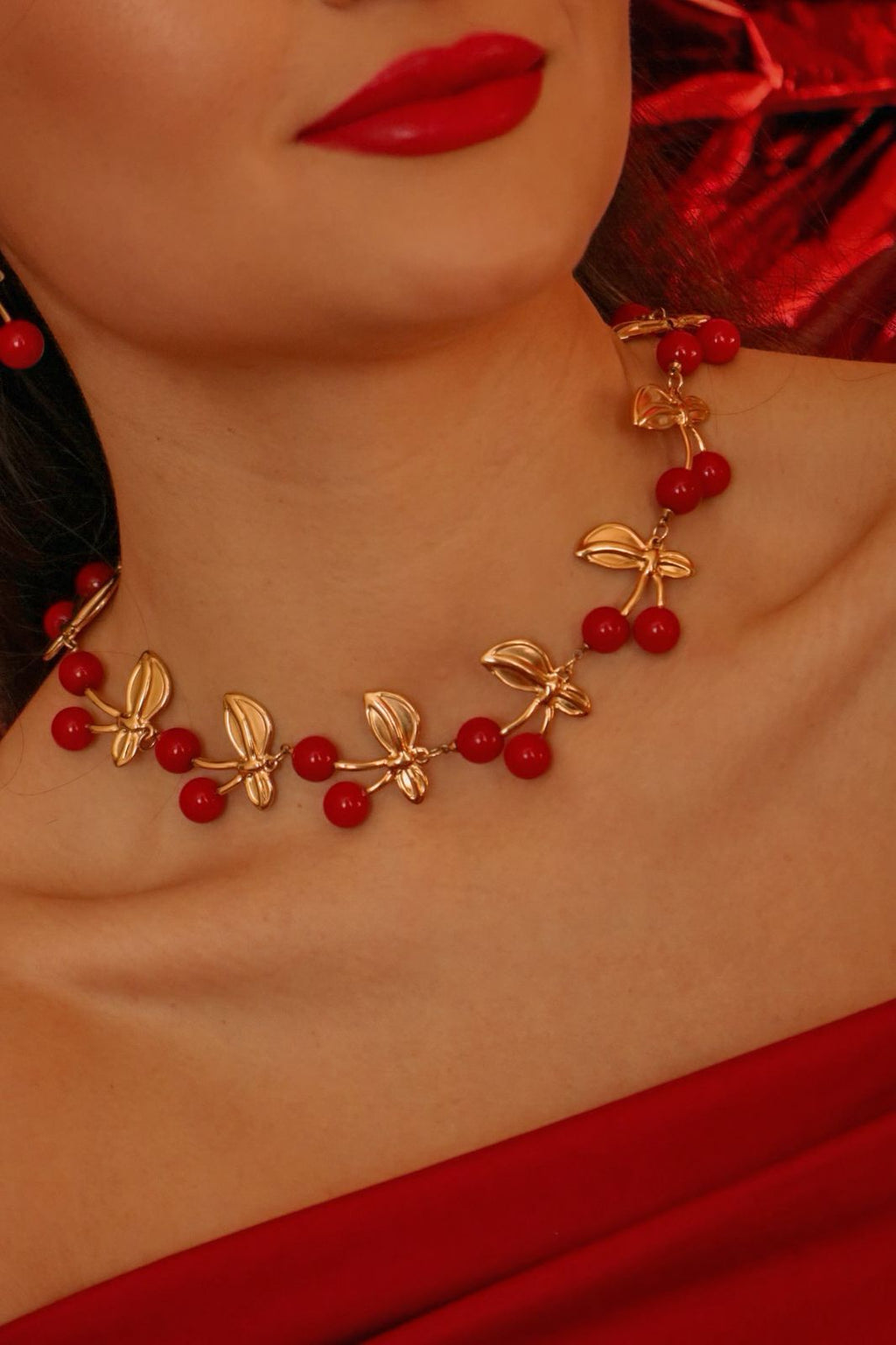 COLLAR MAXI CHERRY POP